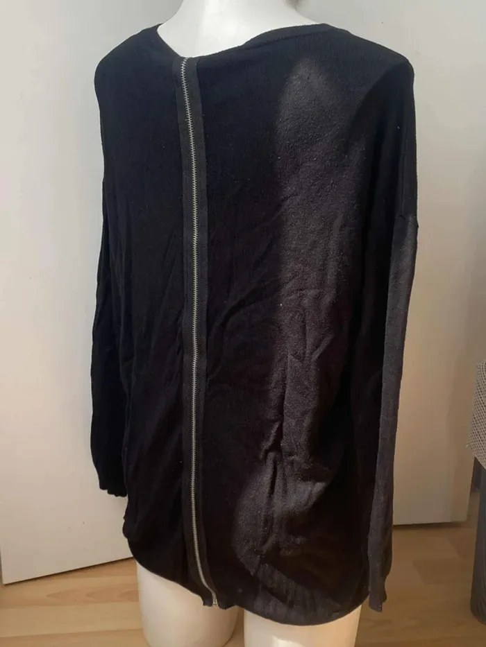 Pull fin col rond dos zippé 36 Atmosphère - photo numéro 5