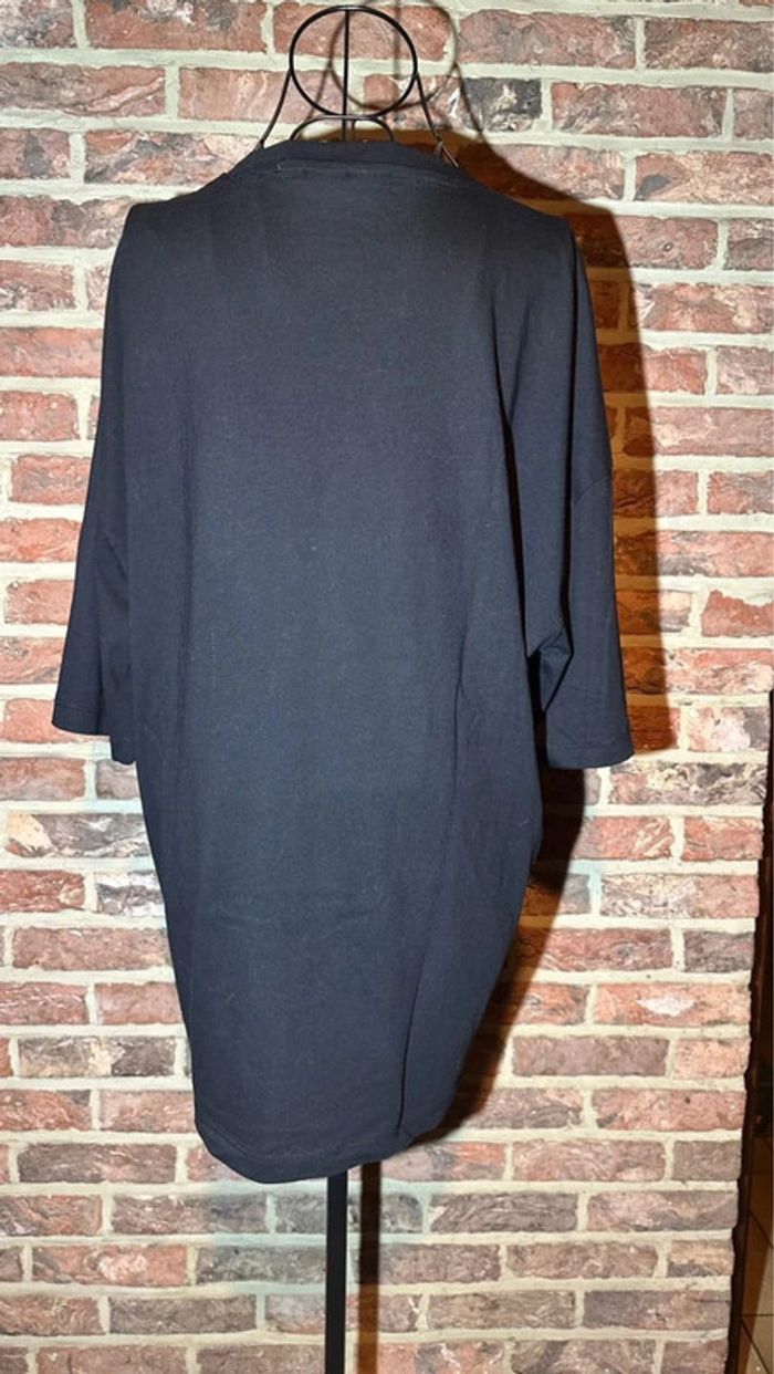 T-shirt noir Oversize Pop Smoke Bershka Taille M / 38 - photo numéro 8