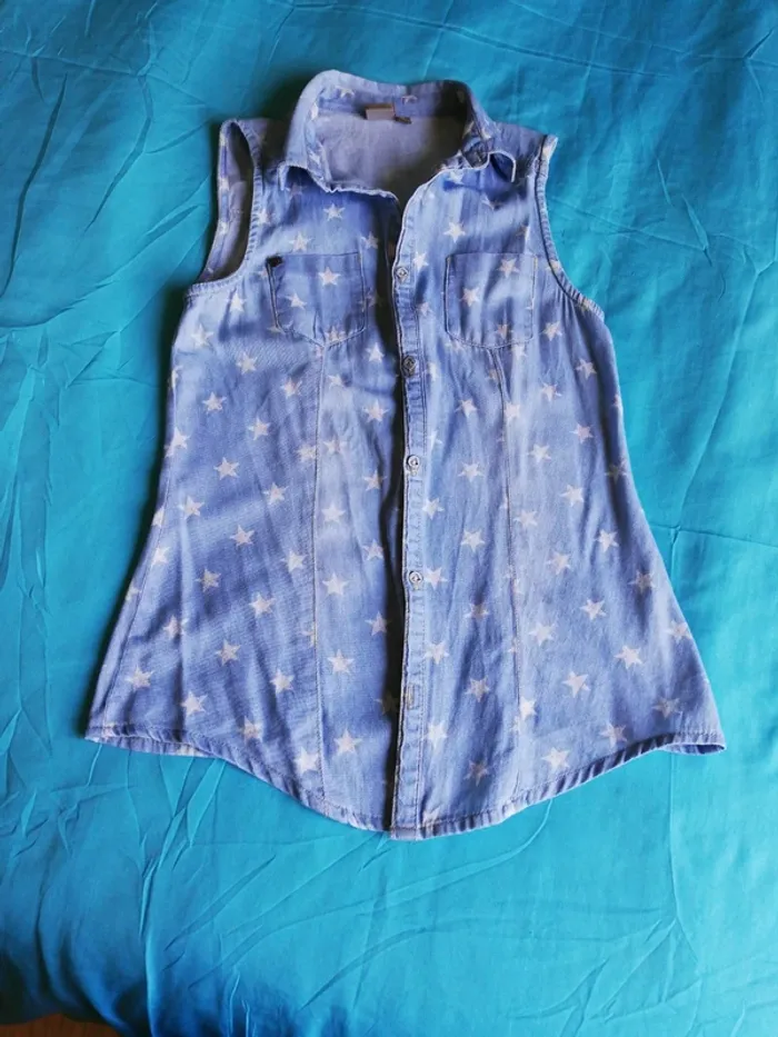 Chemise sans manches fille - photo numéro 2