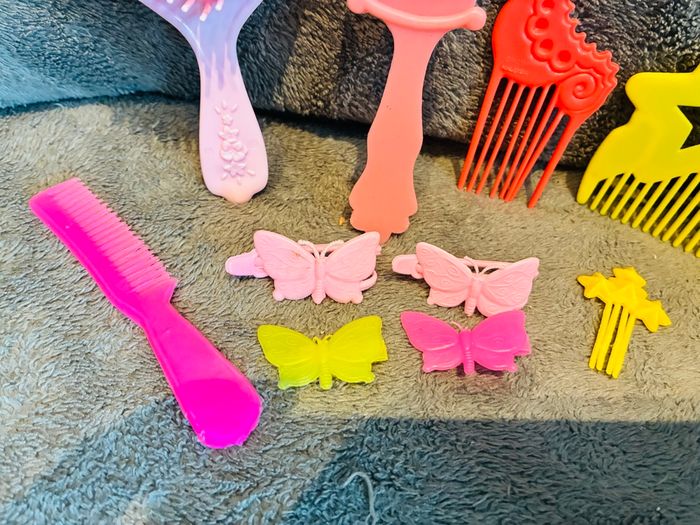 Lot accessoires cheveux Barbie vintage - photo numéro 6