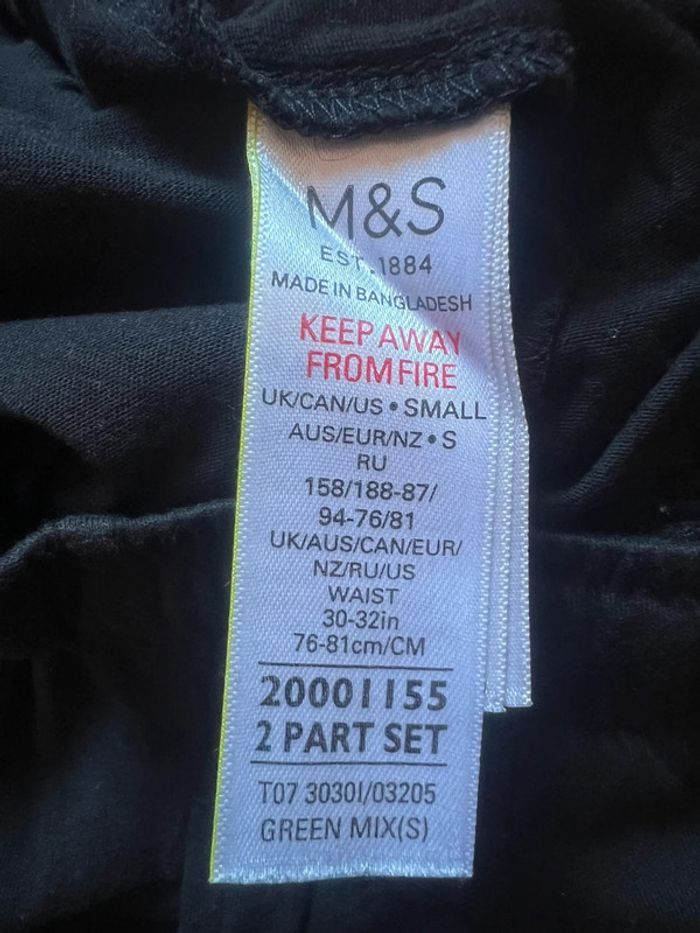 Pantalon homme noir M&S taille S - photo numéro 3