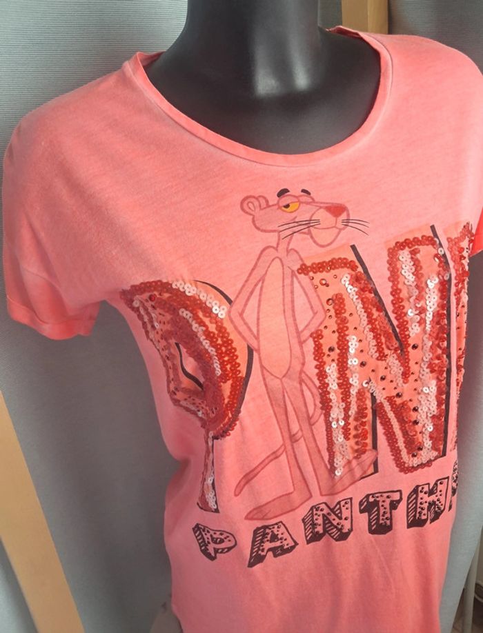 Frogbox tee-shirt panthère rose T.38 neuf - photo numéro 2
