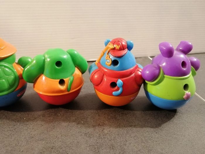 6 figurines culbuto weebles playskool - photo numéro 6