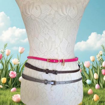 Lot de 3 ceintures fines 🎀