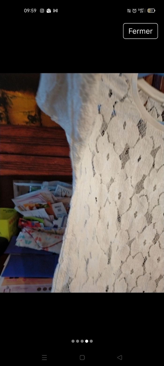 Pull blanc Promod - photo numéro 4