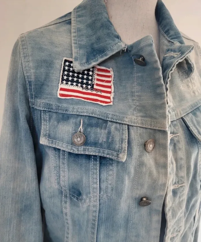 Veste en jean bleue claire Rivaldi Taille M ou 38/40 - photo numéro 2