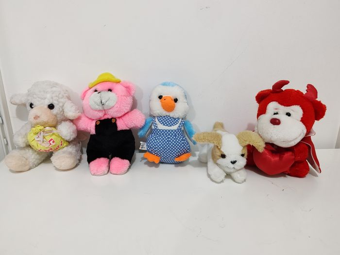 Lot de 5 peluches vintage