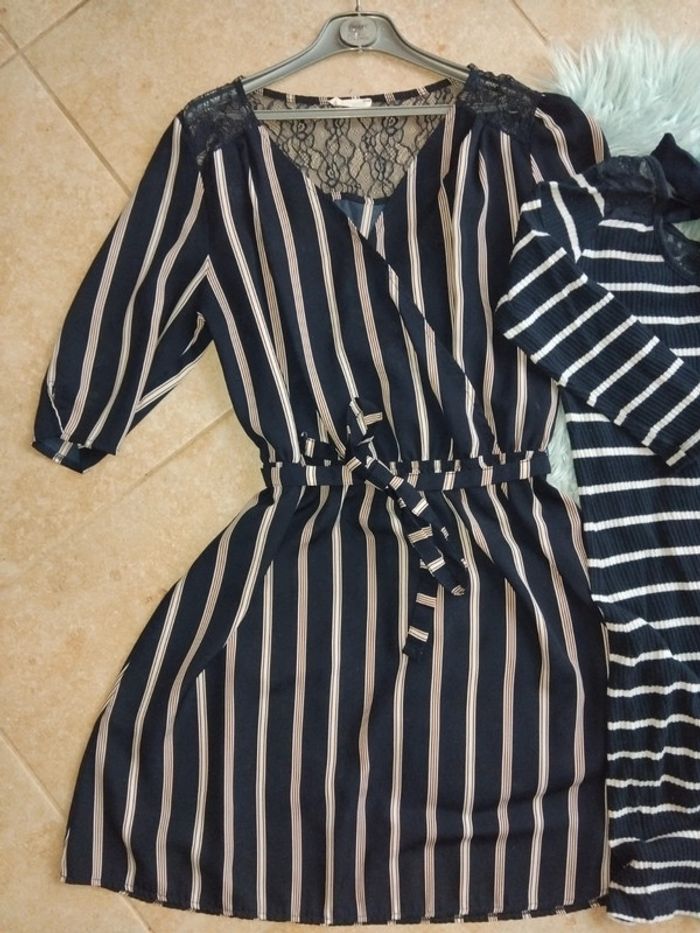 🎈 lot marine robes tunique 38 40 - photo numéro 3