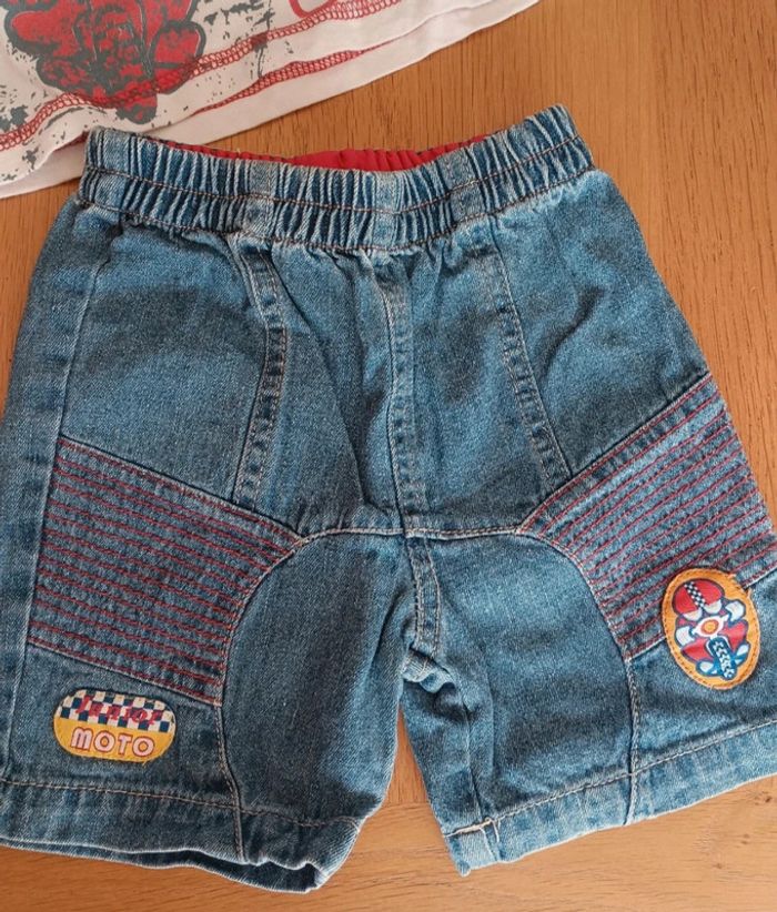 Ensemble short et t-shirt taille 1 an en très bon état - photo numéro 3