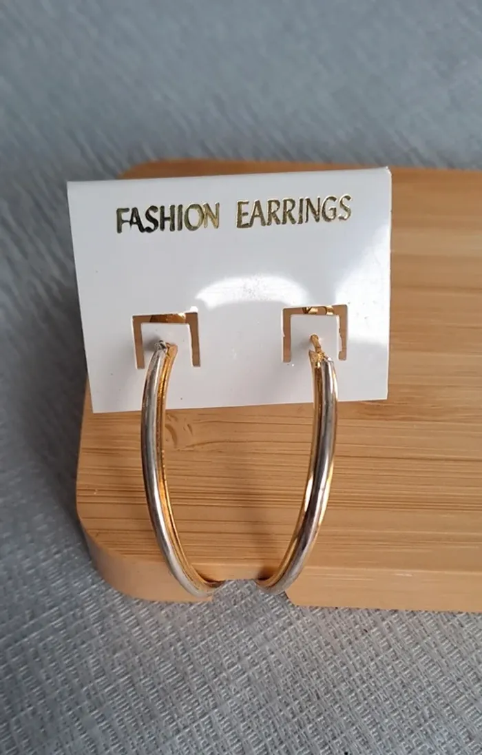 Boucles d'oreilles style créole - photo numéro 2