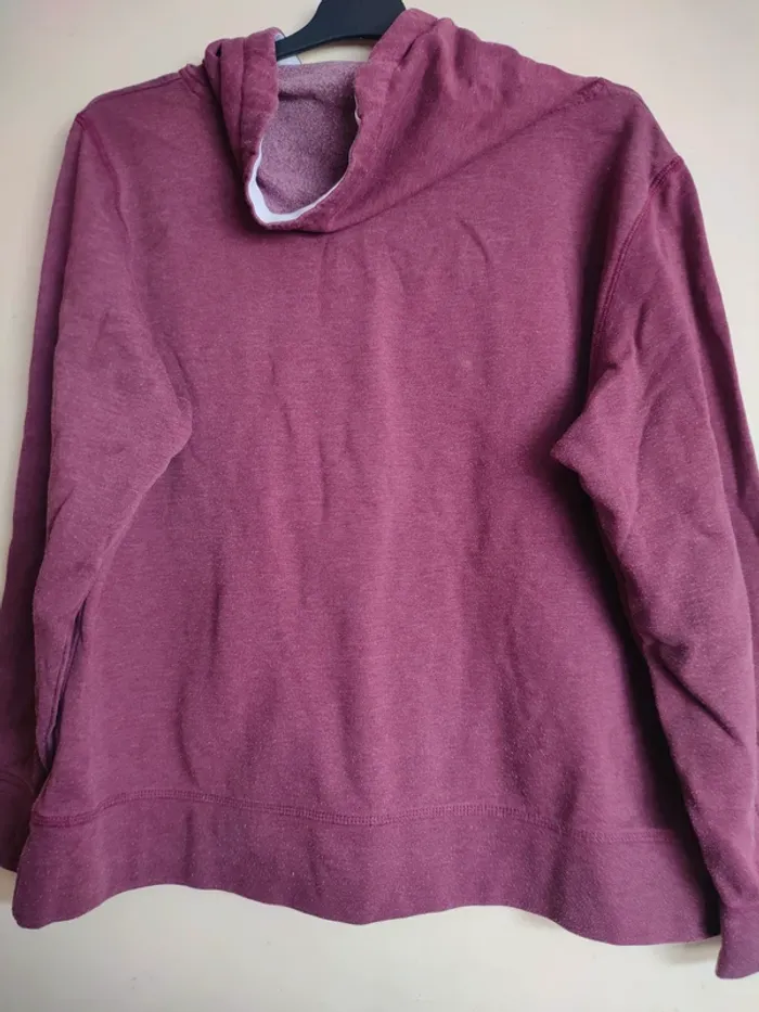 Sweat à capuche rose avec sequins bonprix taille 44-46 femme - photo numéro 3