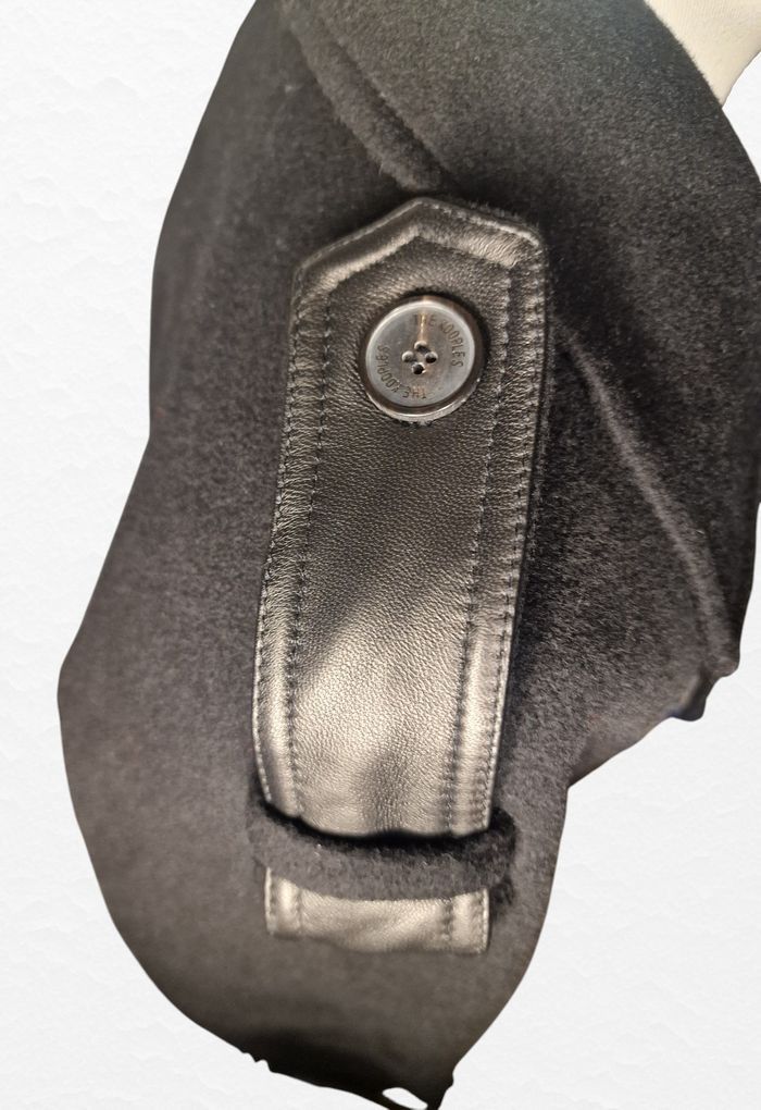 Manteau long noir ceinturé The Kooples laine/polyamide Taille 1 femme - photo numéro 5