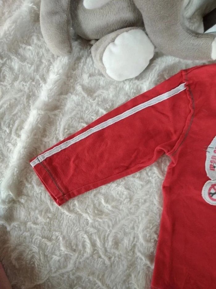 Tee shirt chemise manches longues Garçon 18 mois Orchestra 100% coton course de voitures - photo numéro 3