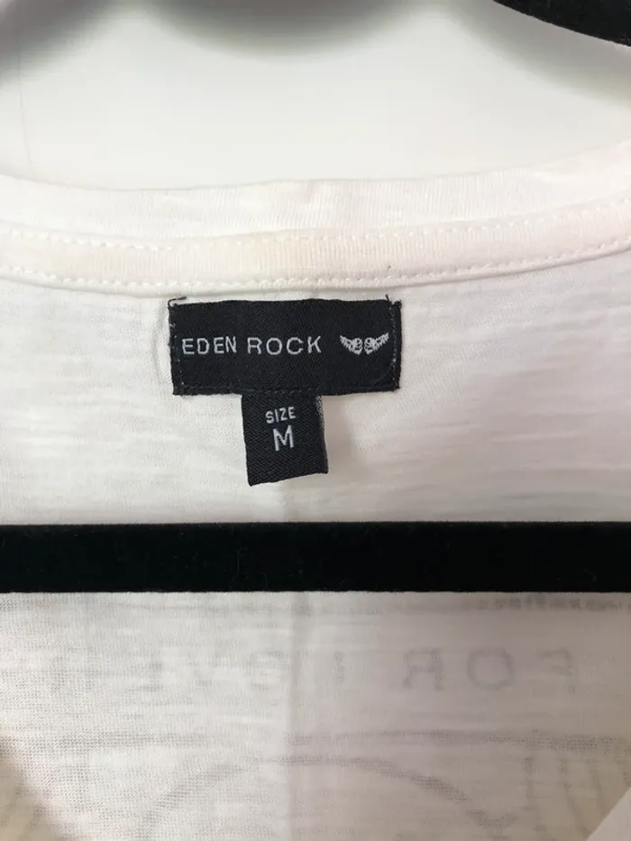 T-shirt crème tête de mort Eden Rock Rebel taille M - photo numéro 3