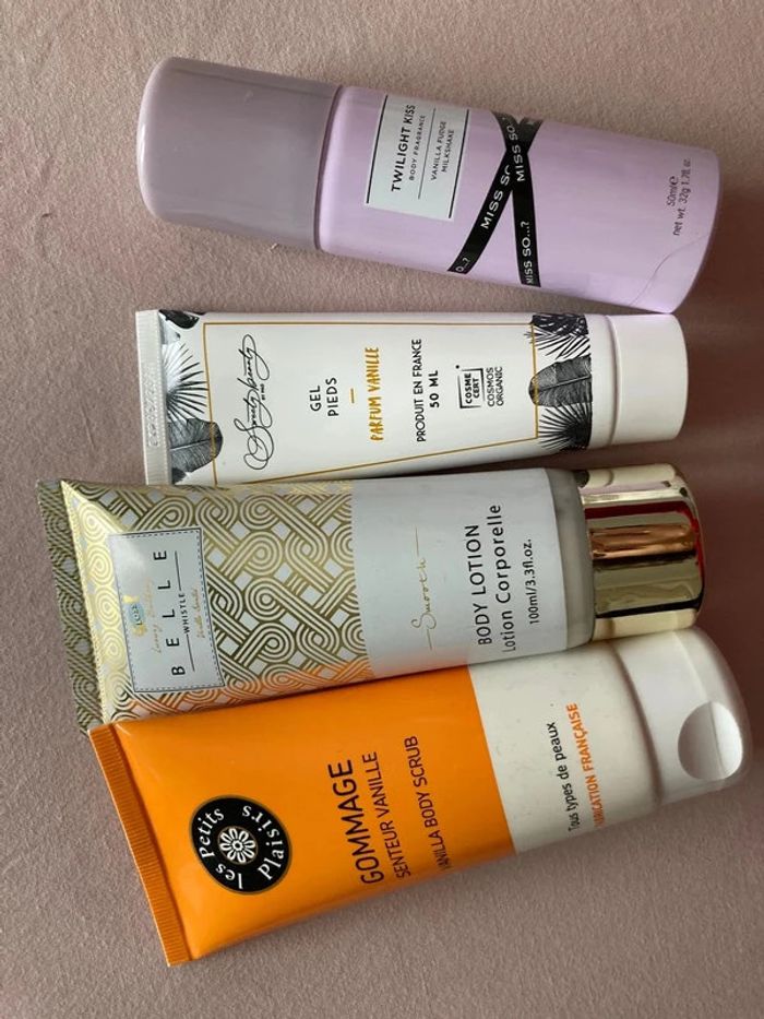 Ensemble soins vanille