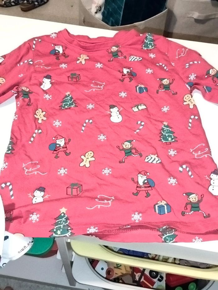 2 t-shirt manches longues noël garçon - photo numéro 3