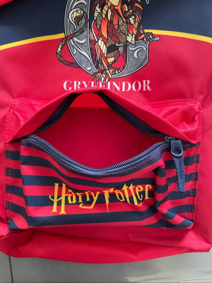 Grand sac à dos cartable Harry Potter rouge - photo numéro 6