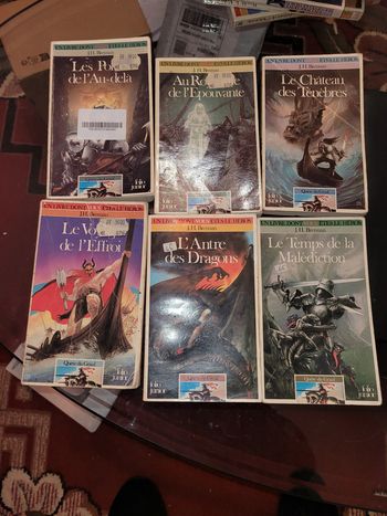 Lot de 6 livres dont vous êtes le héros "Quête du graal"