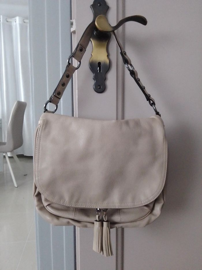 Sac bandoulière Eram beige - photo numéro 2
