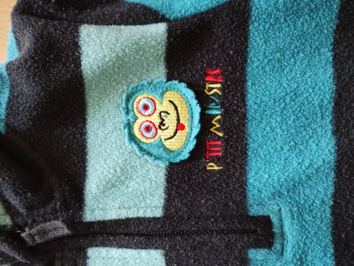 Sweat polaire rayé Orchestra "P'tit monstre" 4 ans/104cm - photo numéro 3