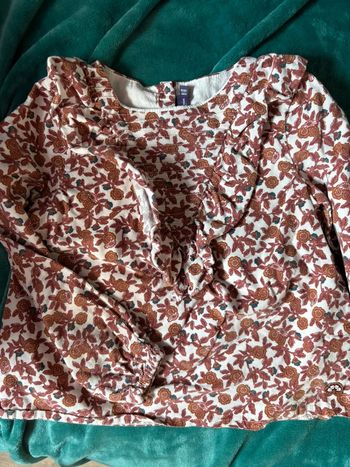 Blouse en velours 8 ans