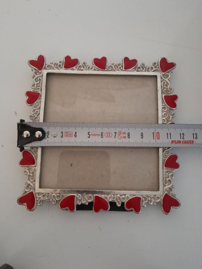 Cadre photo en métal cœur rouge - photo numéro 3