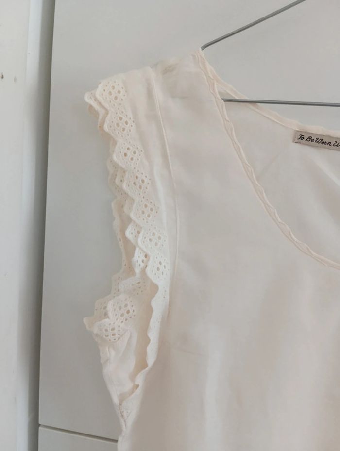 Blouse Écrue broderies maison scotch "la femme selon Marie" - photo numéro 5