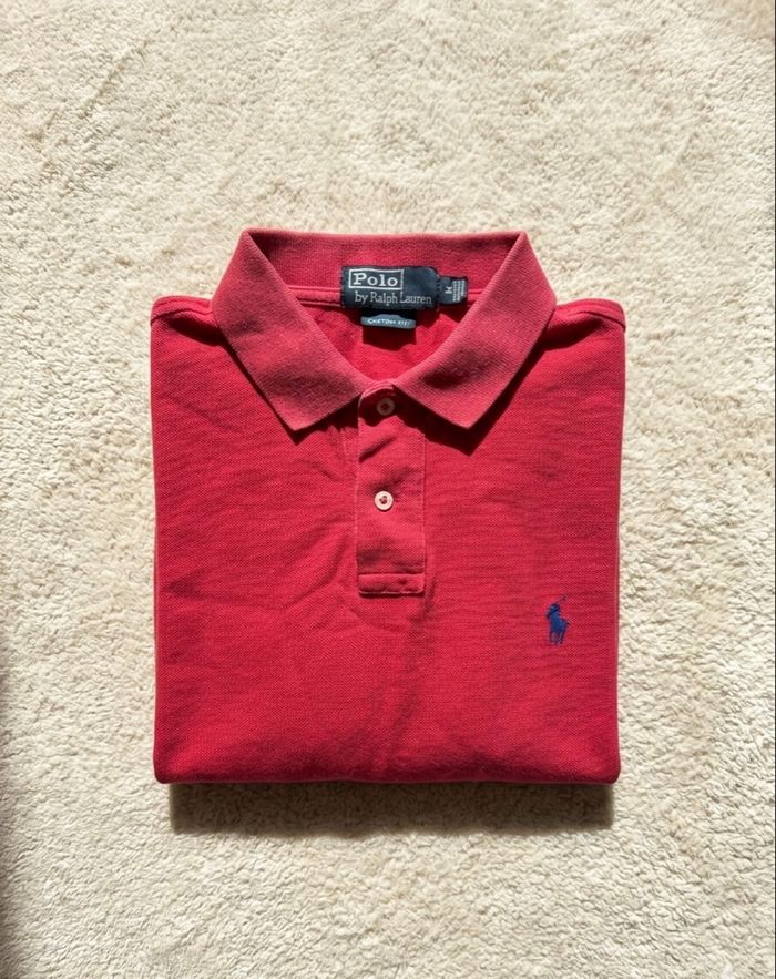 Polo Ralph Lauren - Custom Fit - Rouge - Taille M - photo numéro 1