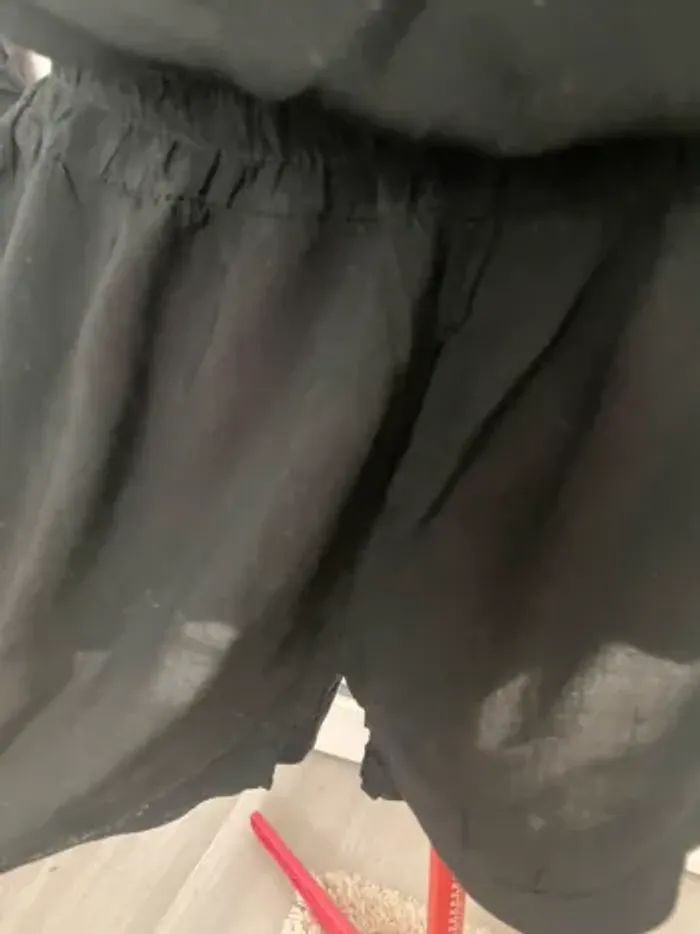 Combishort bustier légère noire - photo numéro 4