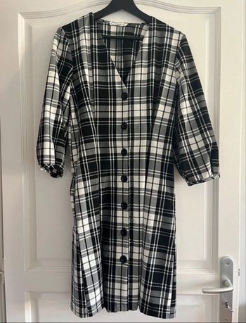 Robe à carreaux Mango