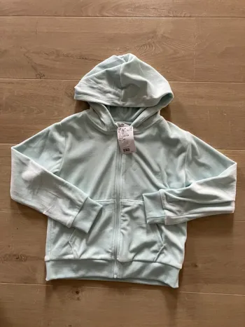Gilet zippé à capuche en velours H&M taille 6/8 ans 122/128 cm