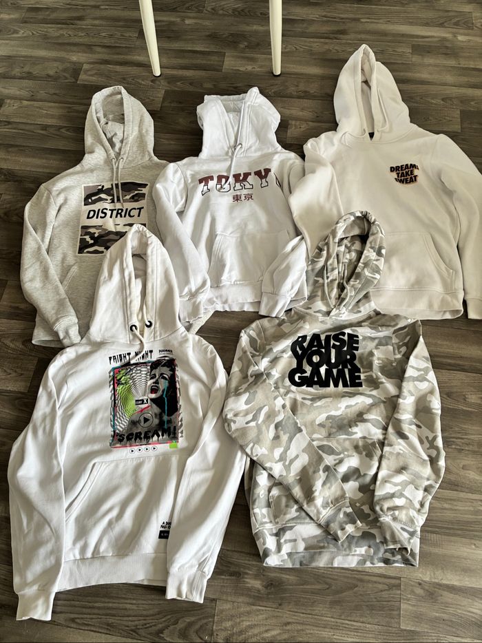 Lot de 5 pull à capuche
