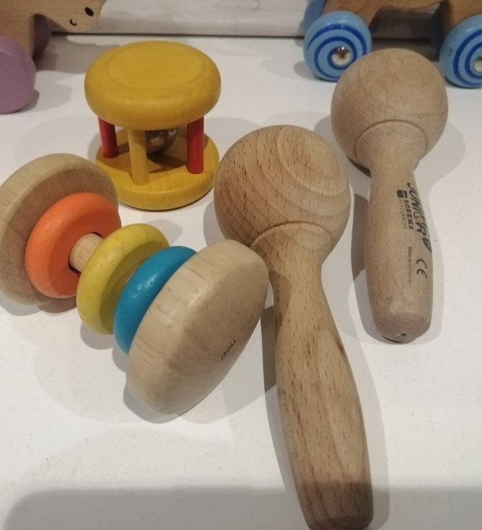 Gros lot jouets en bois éveil de bébé - photo numéro 8
