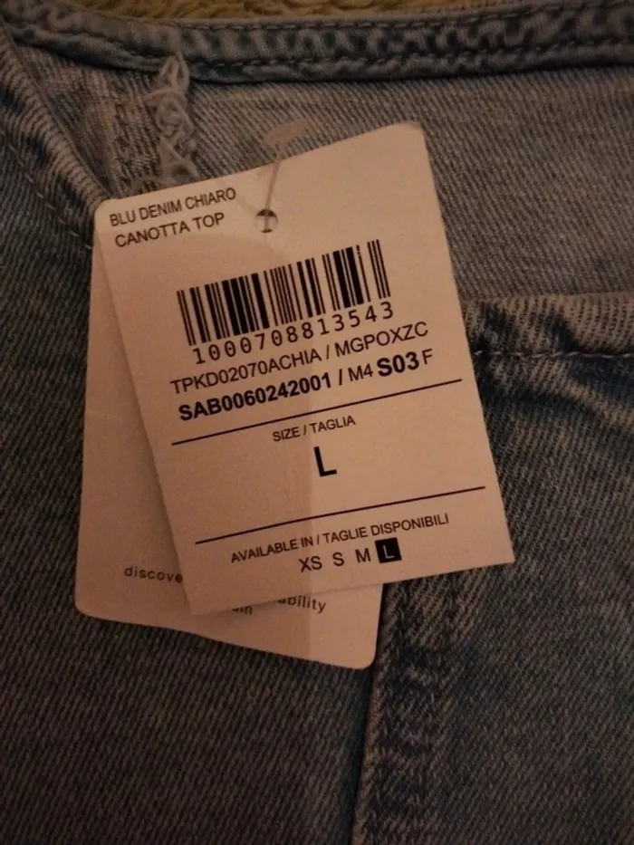 Top Denim Calliope taille L - photo numéro 6