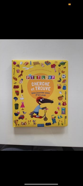 Livre p'tit loup - Une journée avec p'tit loup cherche et trouve