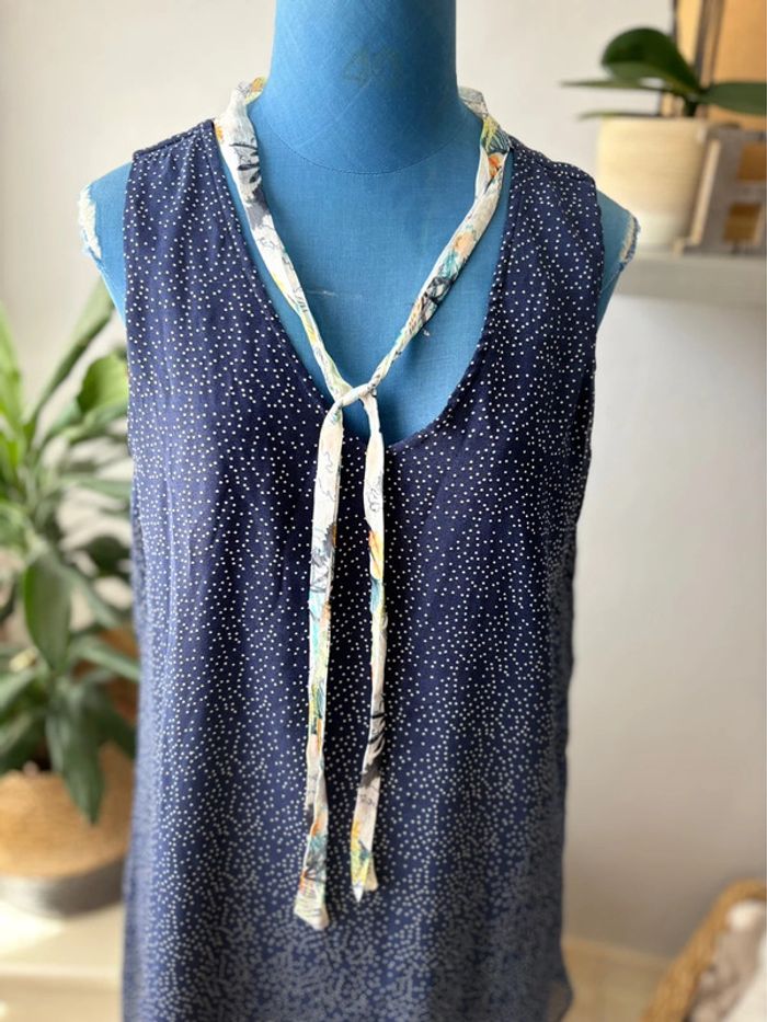 Robe à motif et à pois - fluide - belle qualité - Smash! - taille XL/42 - photo numéro 3