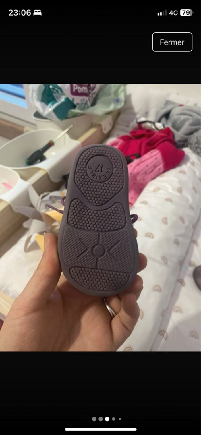 Chaussures cuir bébé - photo numéro 4