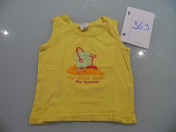 t-shirt marcel 12 mois jaune