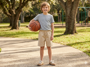 Short beige taille élastiquée avec cordon Taille 132-9 ans LA REDOUTE Neuf