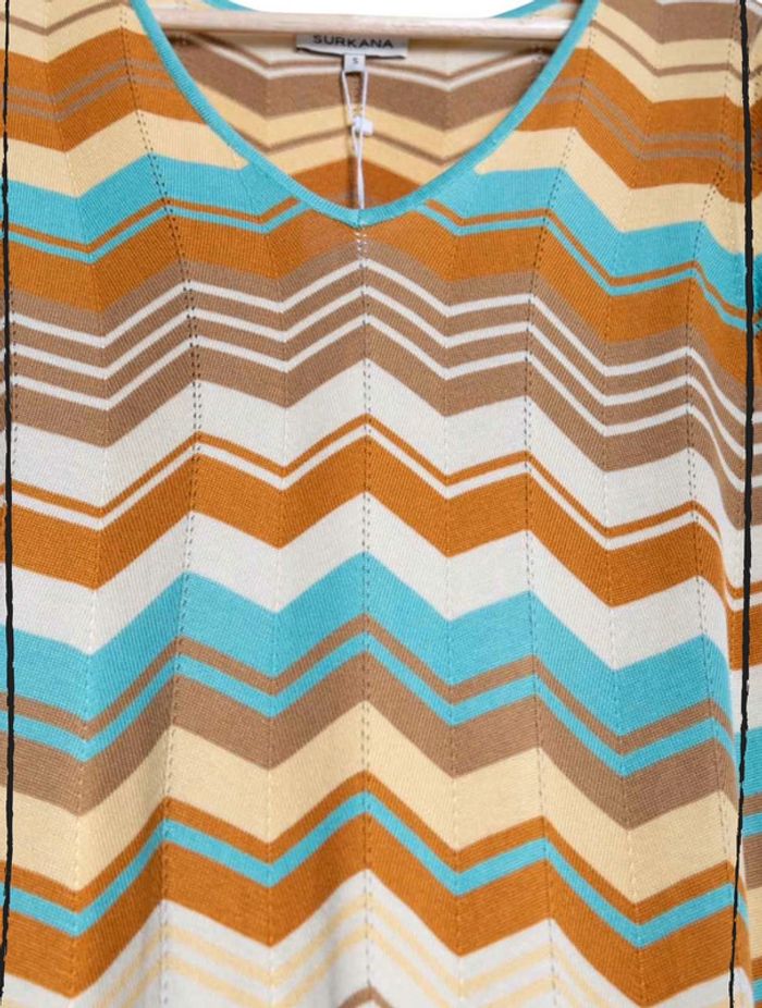 Robe à motifs géométriques Neuve Surkana Taille S - photo numéro 4