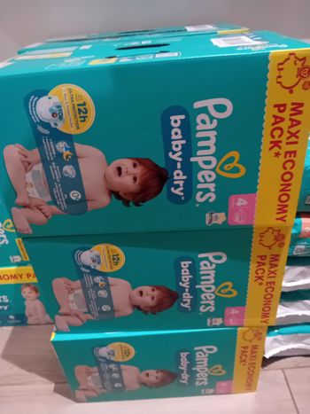 Couches pampers baby-dry taille 4
