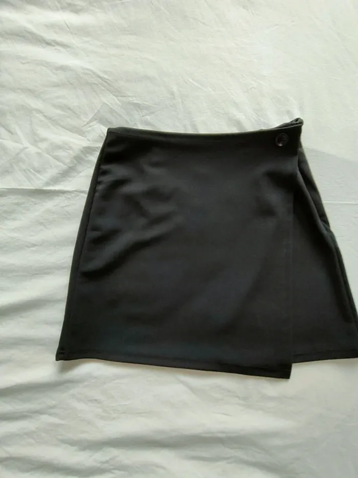 Jupe portefeuille noire Taille 38