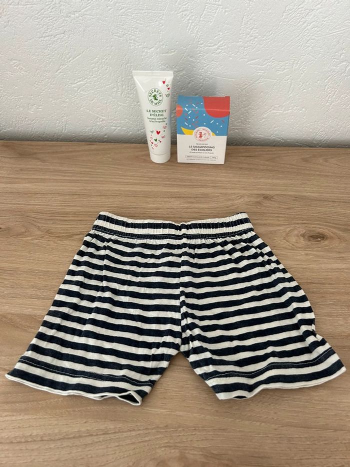 🌀 Short rayé pour bébé en coton 🌀
