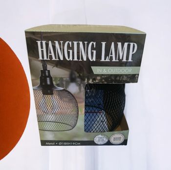 suspension lampe métal noir in & outdoor neuve jamais utilisée