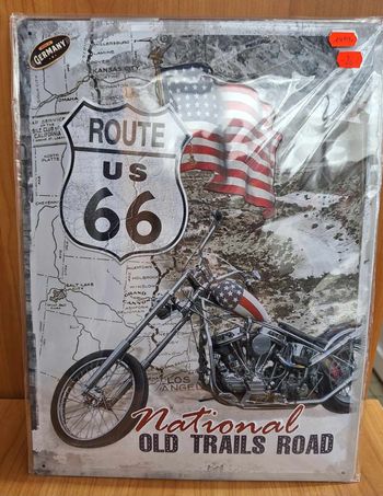 Plaque vintage route 66