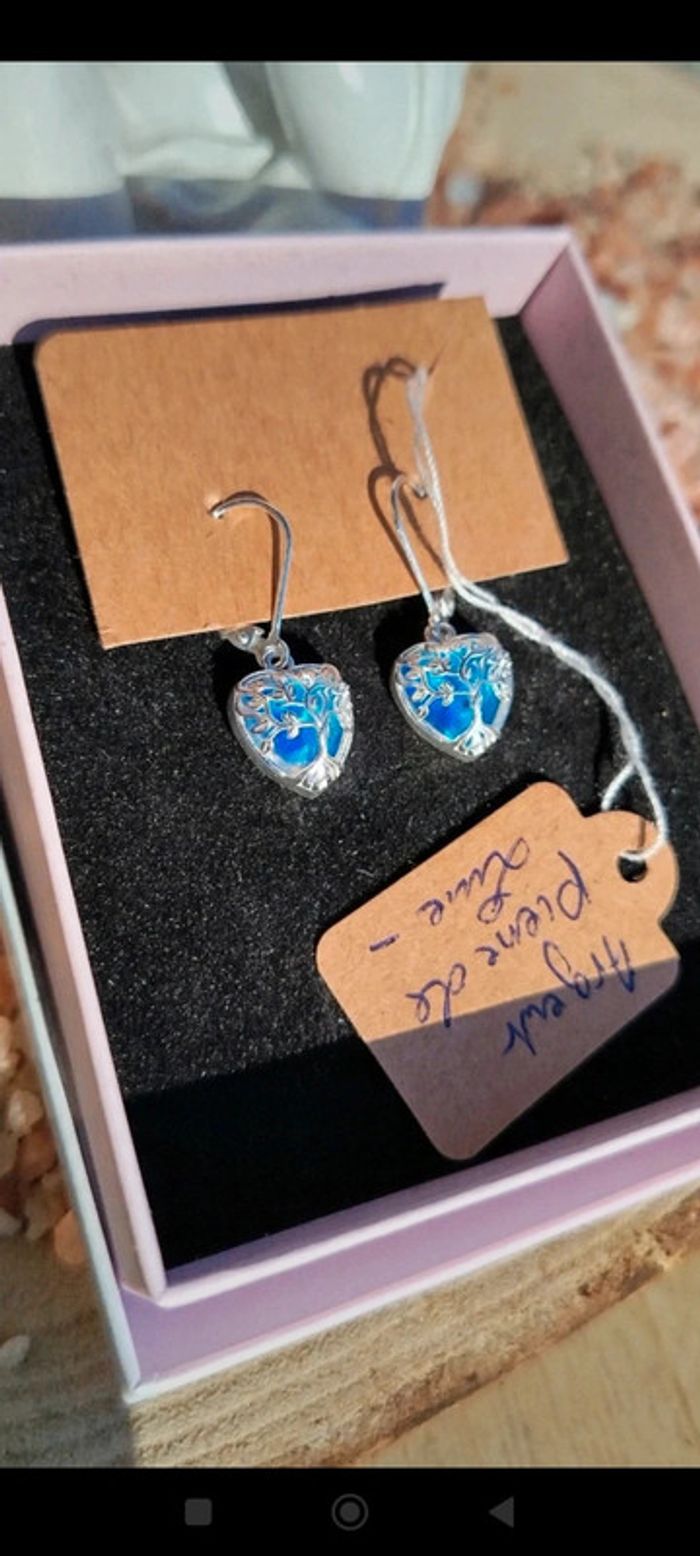 Boucles d’oreilles LuneMystique💫 en argent massif et pierre de lune - photo numéro 4