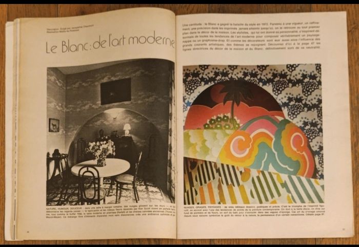 Ancien magazine Elle 1972 N°1359 vintage - photo numéro 2