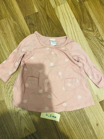 T-shirt manche longue 4-6 mois