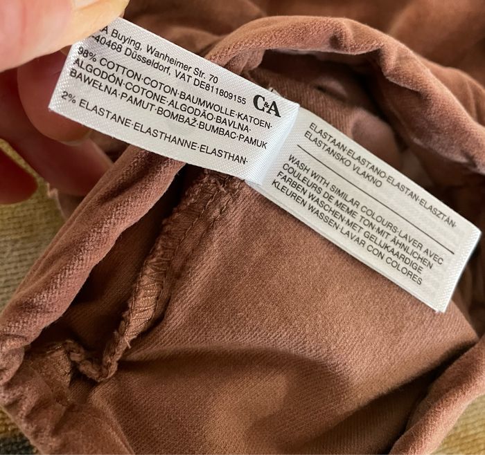 Short Velours marron fille taille 18 mois C&A - photo numéro 5