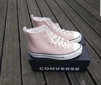 Converse haute rose poudré